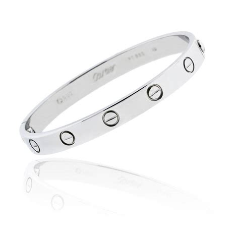 bracelet love cartier argent|cartier love bracelet price euros.